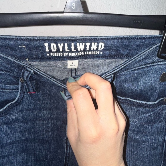 Idyllwind Dark Blue Flare Jeans - Picture 3 of 4